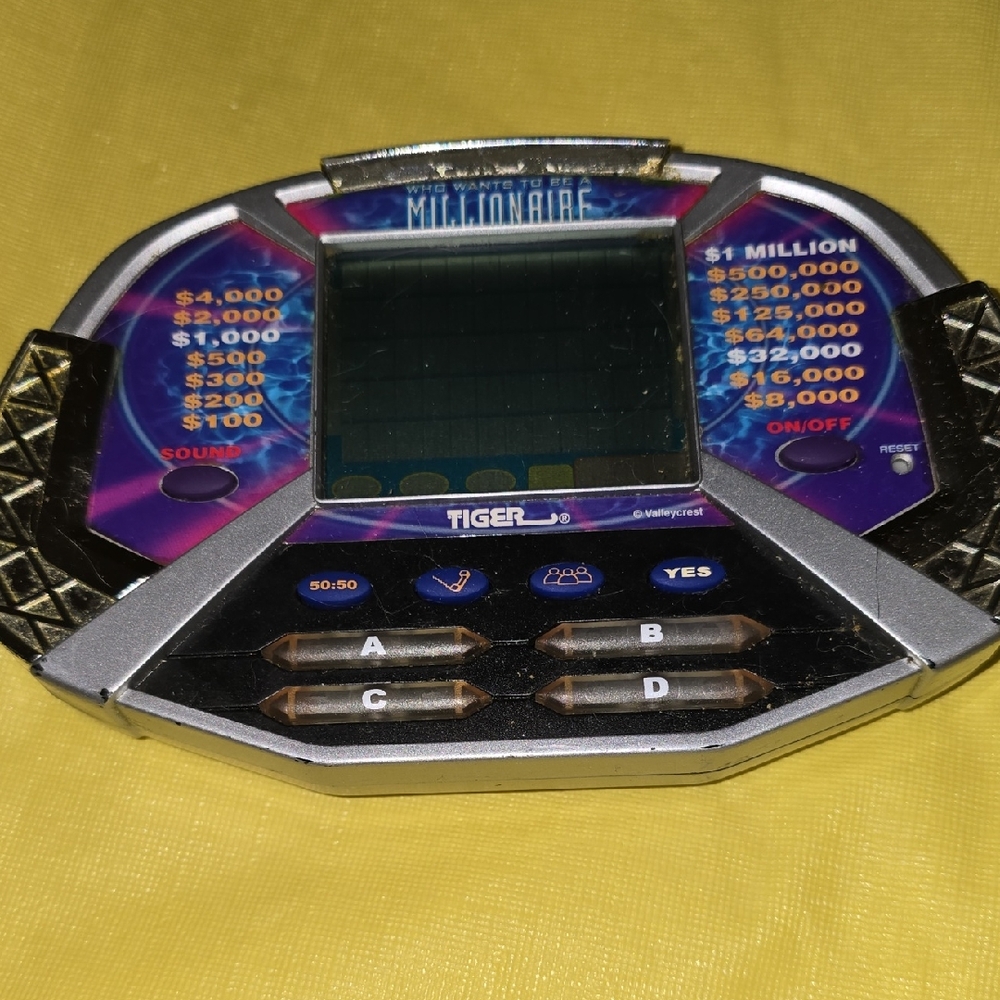 Tiger Millionaire Handheld Game - Silver and Black